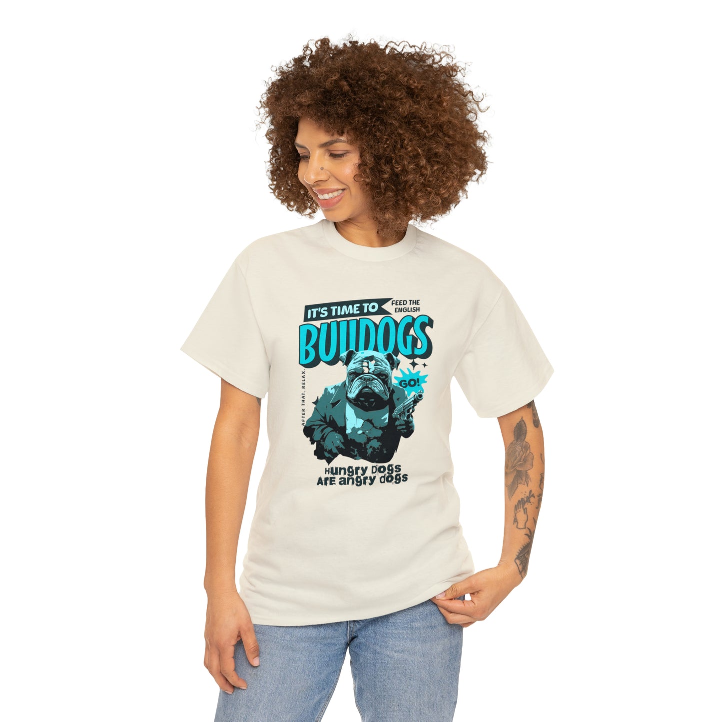 Time To Feed The Bulldogs - Funny t Shirt for English Bulldog Lovers