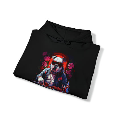 Bulldog and Roses Wild Album Art Unisex Heavy Blend™ Hooded Sweatshirt