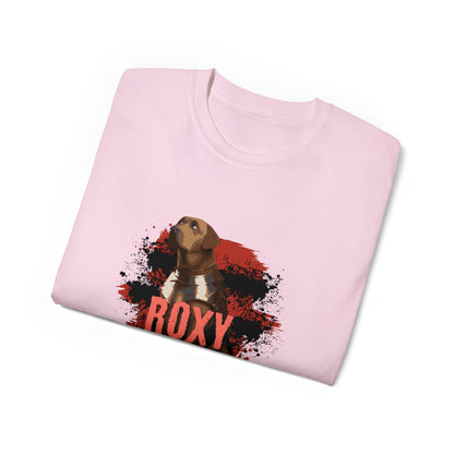 Roxy - Forever in Our Hearts - PawWord Charcter - Unisex Ultra Cotton Tee