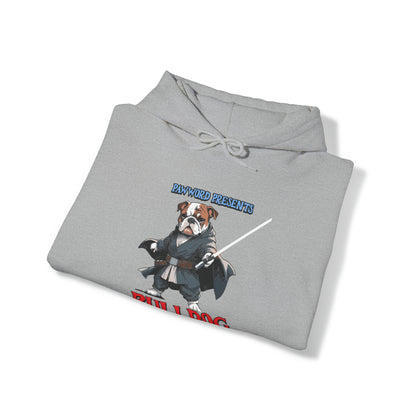 Bulldog Jedi Master - PawWord - Unisex Heavy Blend™ Hooded Sweatshirt