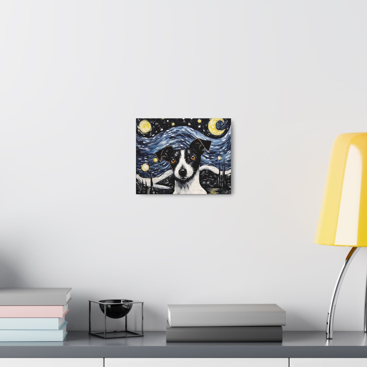 Stary Night Dog - Van Gogh Style - Canvas Gallery Wraps