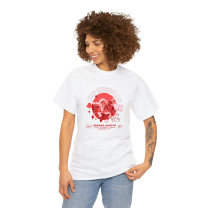 Fat Russell's Barklaggio Casino - English Bulldog T Shirt - Unisex Heavy Cotton Tee