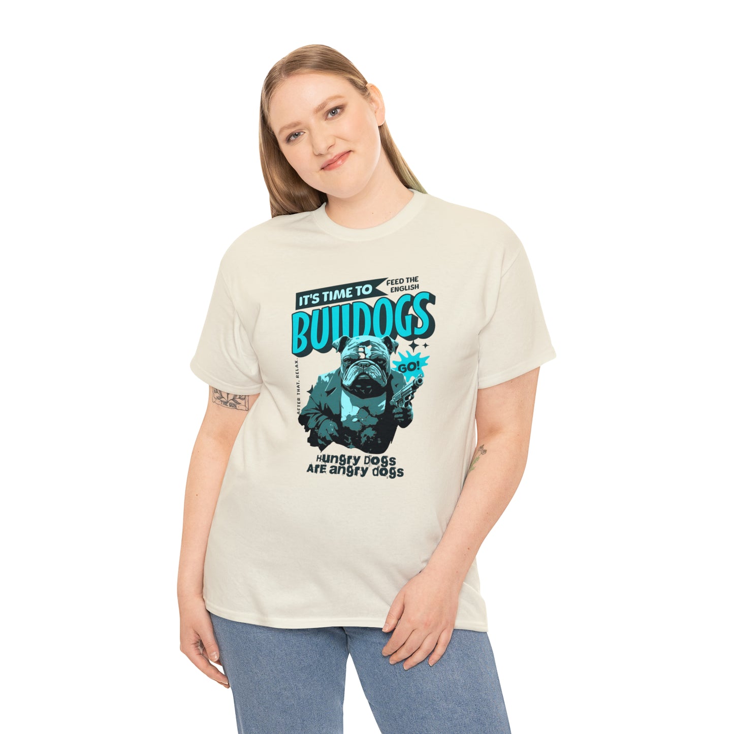 Time To Feed The Bulldogs - Funny t Shirt for English Bulldog Lovers