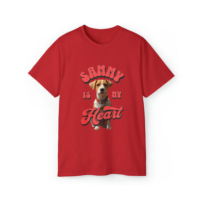 Sammy Is My Heart - PawWord Character- Unisex Ultra Cotton Tee