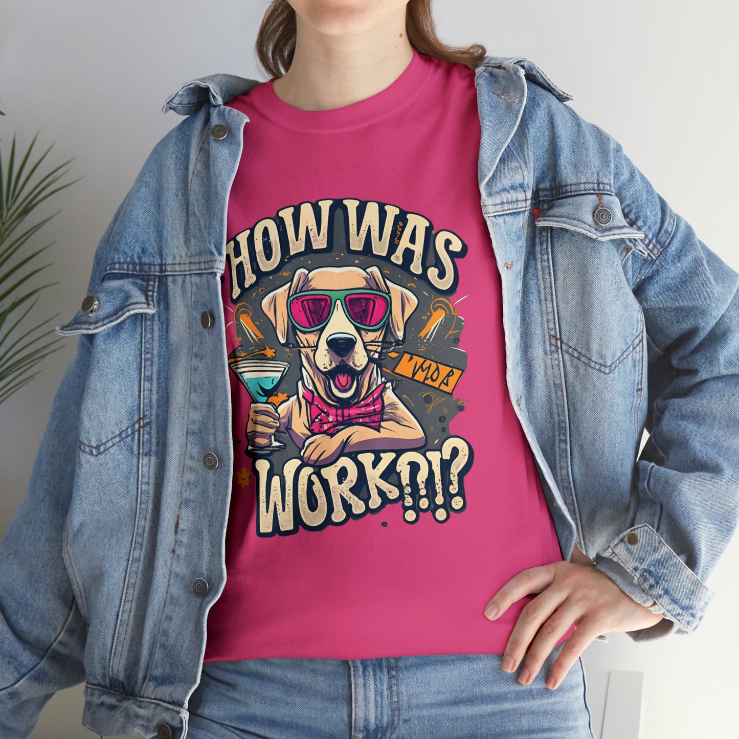 How Was Work - Funny Golden Retriever Dog T Shirt - Perfect Gift for Dog Lovers