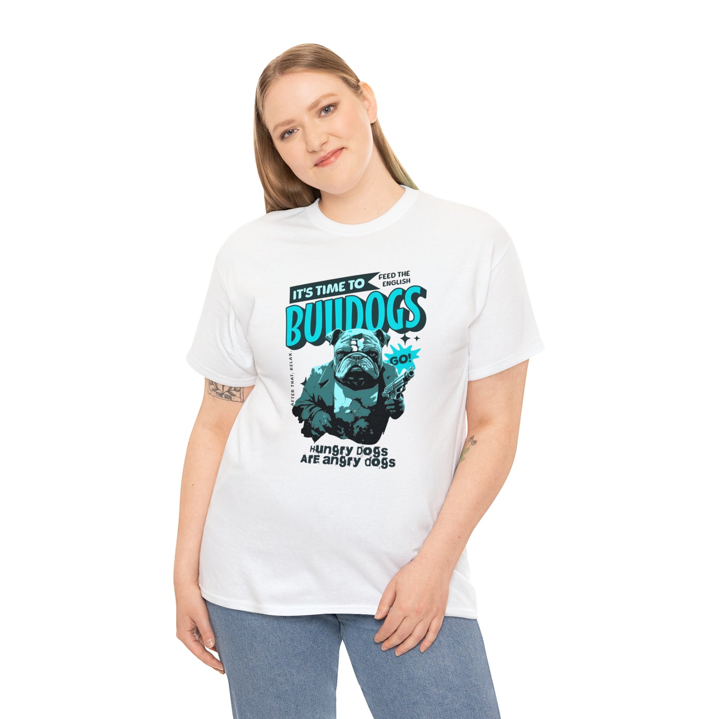 Time To Feed The Bulldogs - Funny t Shirt for English Bulldog Lovers