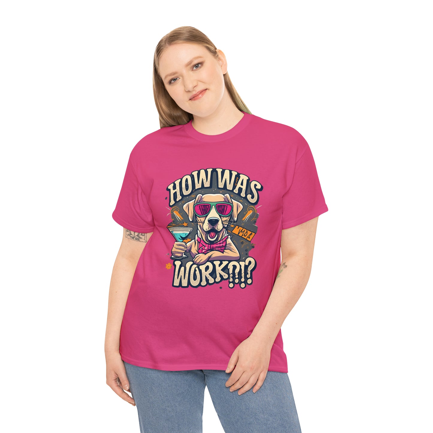 How Was Work - Funny Golden Retriever Dog T Shirt - Perfect Gift for Dog Lovers