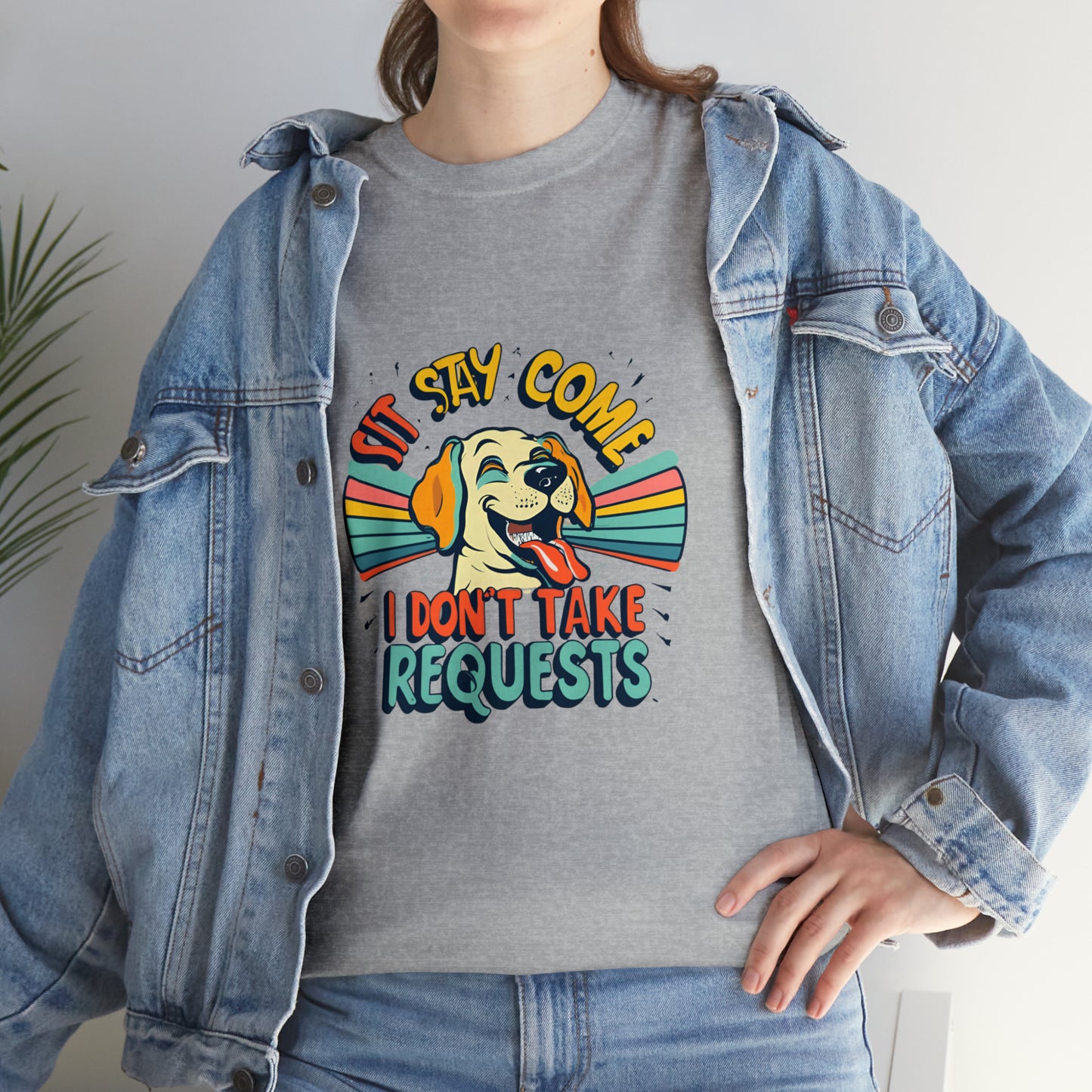 Golden Retriever - I Dont Take requests - Unisex Heavy Cotton Tee