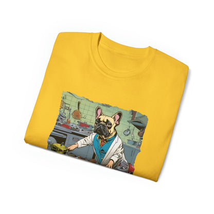 YaYa - The Blonde Frenchie - Cooking - PawWord - Unisex Ultra Cotton Tee