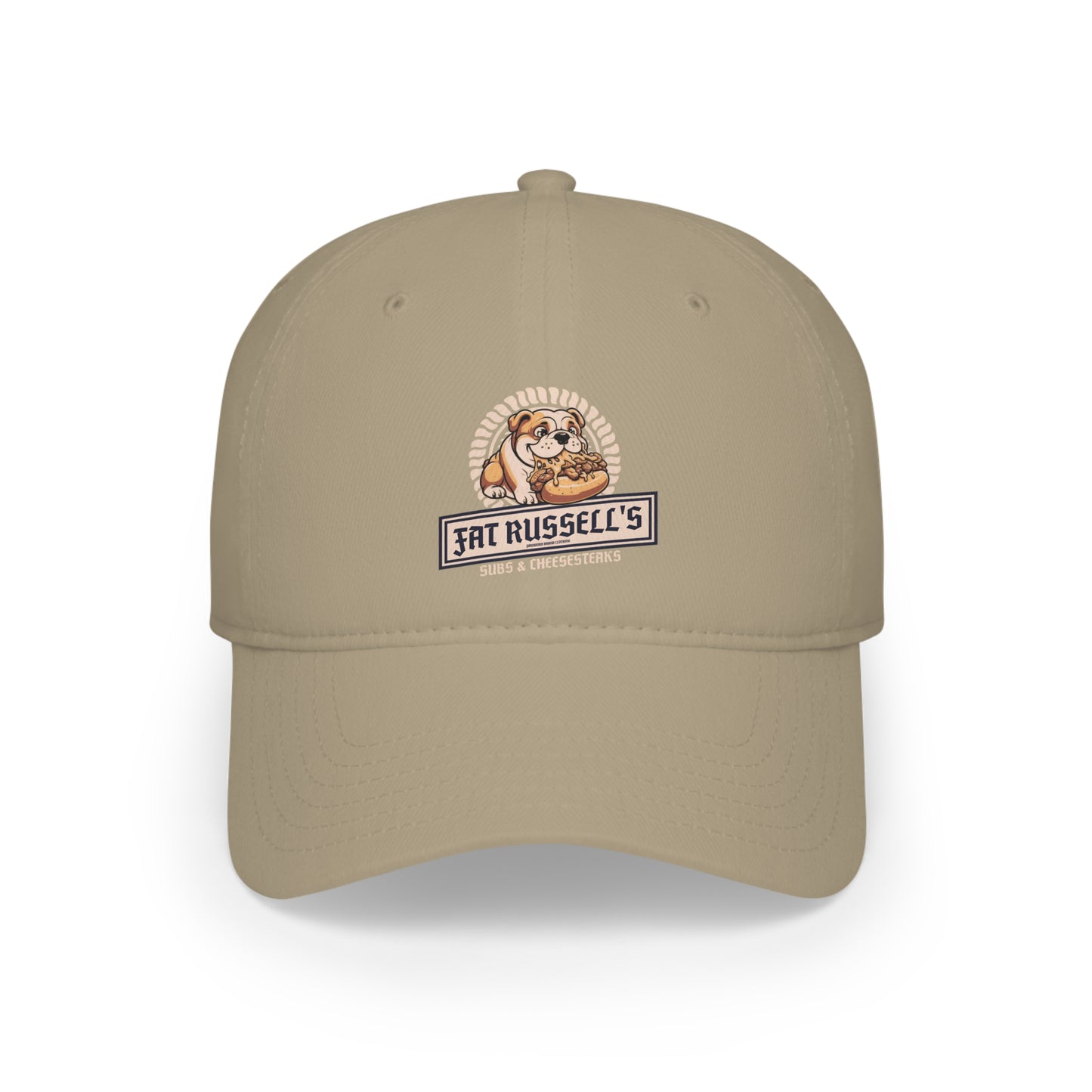 Fat Russell's Subs & Cheesesteaks Hat - English Bulldog - Low Profile Baseball Cap