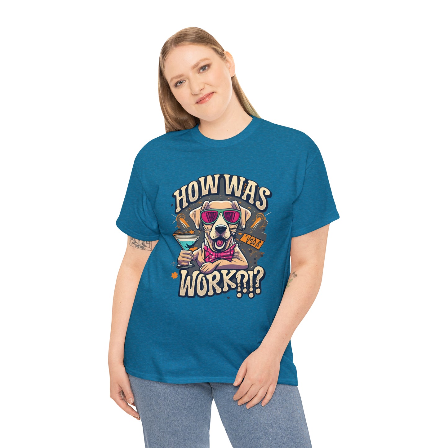 How Was Work - Funny Golden Retriever Dog T Shirt - Perfect Gift for Dog Lovers