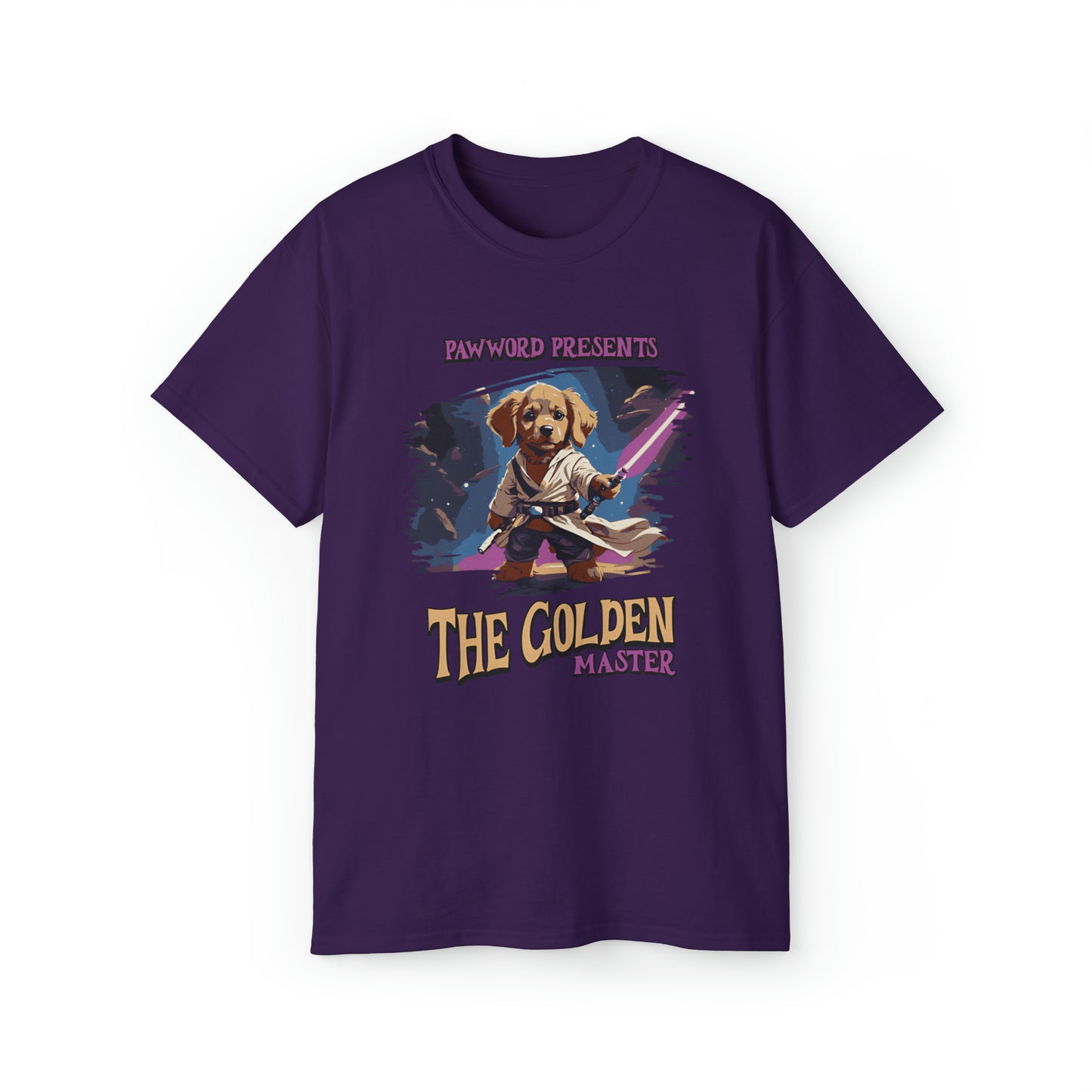 Golden Retriever - Master Jedi - PawWord Presents - Unisex Ultra Cotton Tee