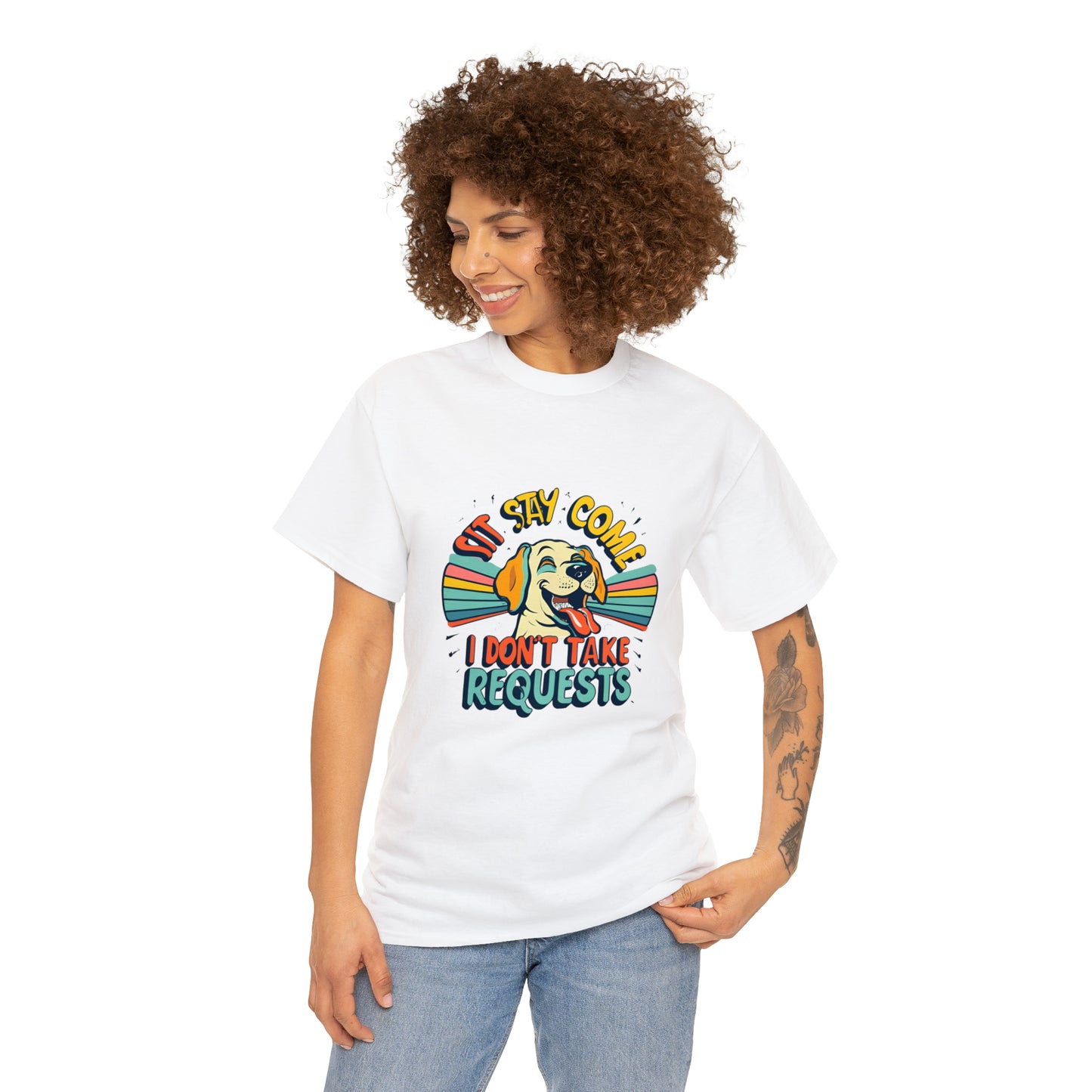 Golden Retriever - I Dont Take requests - Unisex Heavy Cotton Tee